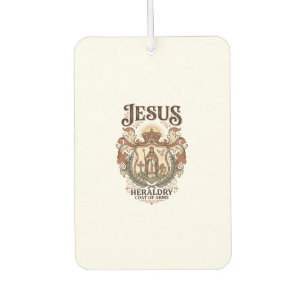 Jesus Heraldry Coat Of Arms Jesus Heraldry Coat Ar Air Freshener