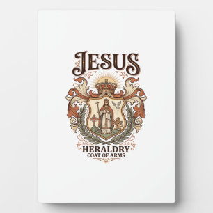 Jesus Heraldry Coat Of Arms Jesus Heraldry Coat Ar Plaque