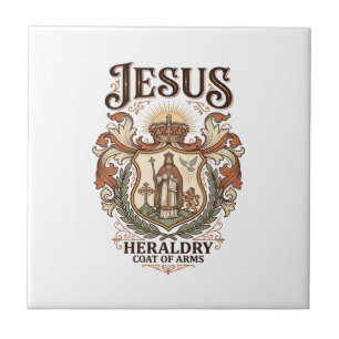 Jesus Heraldry Coat Of Arms Jesus Heraldry Coat Ar Tile