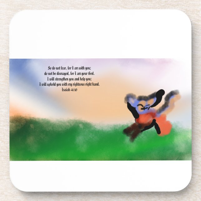 jesus here  coaster (Front)