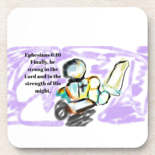 Jesus here coaster