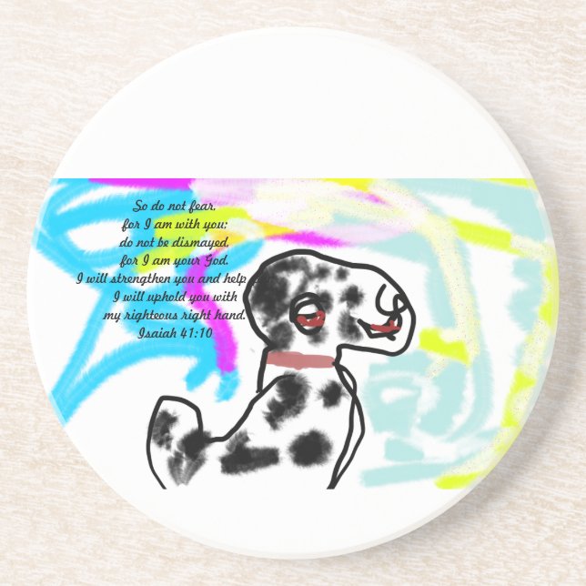 Jesus here  coaster (Front)