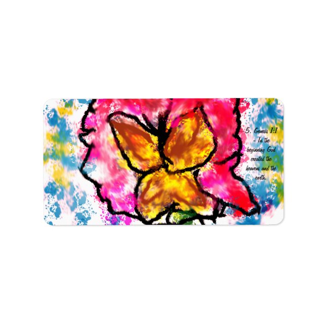 Jesus here  label (Front)