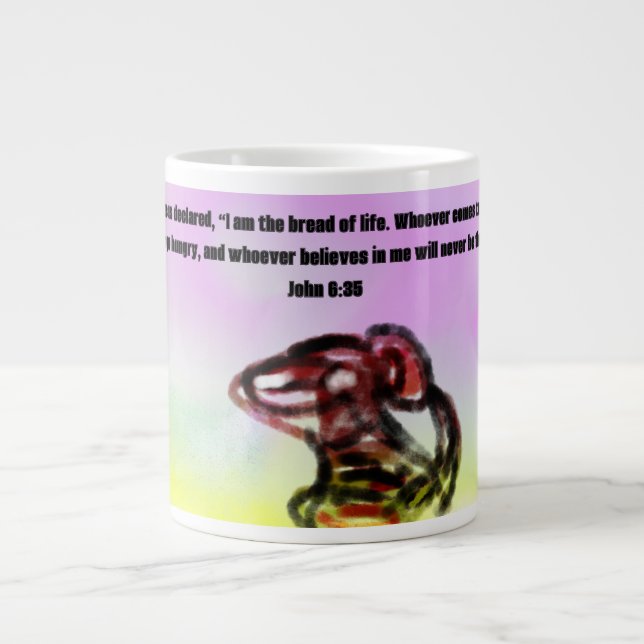 jesus here  large coffee mug (Front)