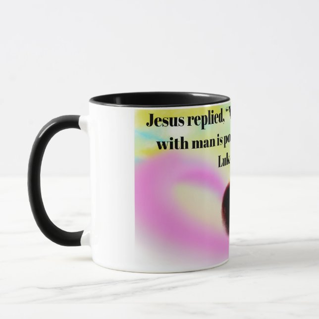 jesus here mug (Left)