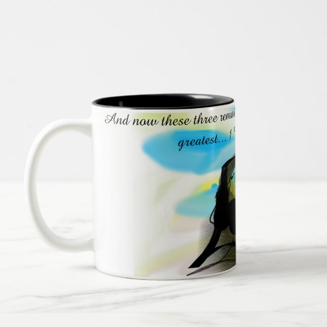 jesus here Two-Tone coffee mug (Left)