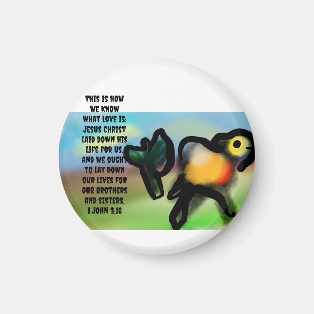 jesus here us  magnet (Front)