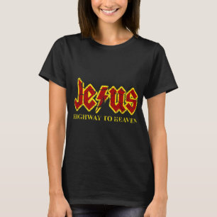 Jesus Highway To Heaven Funny Christian T-Shirt
