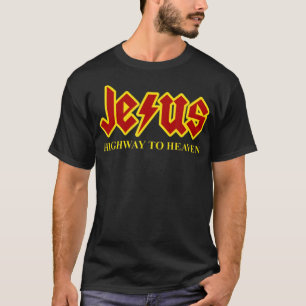 Jesus Highway To Heaven Funny Christian T-ShirtJes T-Shirt