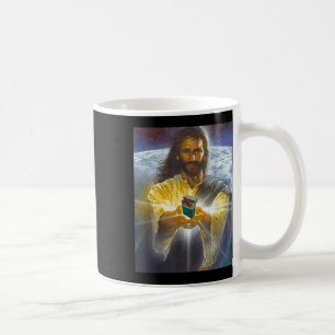 Jesus Holding Cigarettes, Funny Jesus Coffee Mug