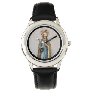 Jesus Holding Golden  Sacred Heart Watch