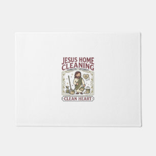 Jesus Home Cleaning Clean Heart Jesus Home Cleanin Doormat