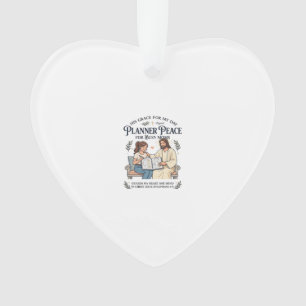Jesus Homeschool Mom Planner Shirt Faith Based Des Ornament