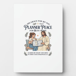 Jesus Homeschool Mom Planner Shirt Faith Based Des Plaque