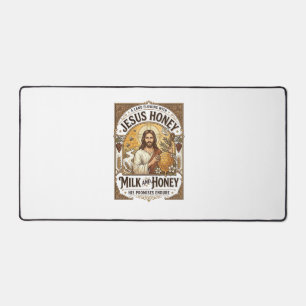 Jesus Honey Milk And Honey Jesus Honey Milk Honey Desk Mat