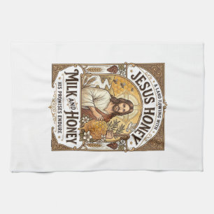 Jesus Honey Milk And Honey Jesus Honey Milk Honey Kitchen Towel