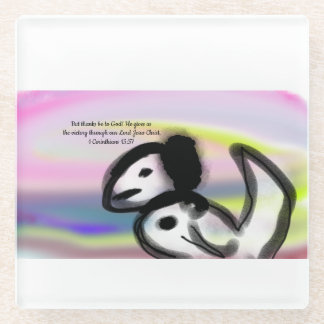 jesus hope  glass coaster