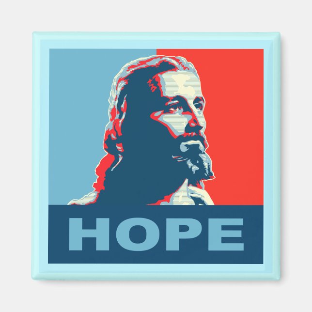 Jesus Hope Magnet Square (Front)