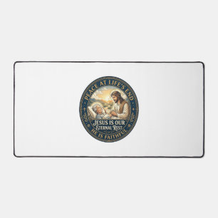 Jesus Hospice End Of Life Comfort Shirt Christian Desk Mat