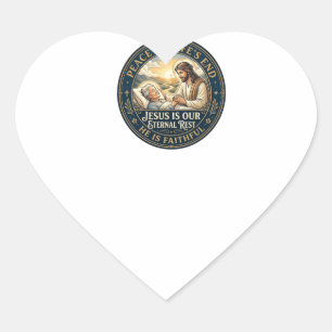 Jesus Hospice End Of Life Comfort Shirt Christian Heart Sticker