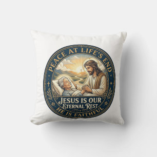Jesus Hospice End Of Life Comfort Shirt Christian Throw Pillow