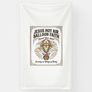 Jesus Hot Air Balloon Faith Jesus Hot Air Balloon Banner
