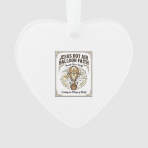 Jesus Hot Air Balloon Faith Jesus Hot Air Balloon Ornament