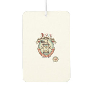 Jesus Hourglass Patience Jesus Hourglass Patience Air Freshener