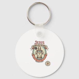 Jesus Hourglass Patience Jesus Hourglass Patience Keychain