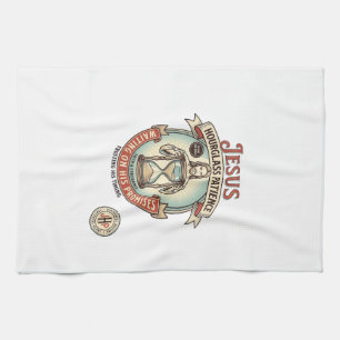 Jesus Hourglass Patience Jesus Hourglass Patience Kitchen Towel