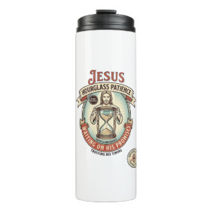 Jesus Hourglass Patience Jesus Hourglass Patience Thermal Tumbler