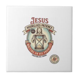 Jesus Hourglass Patience Jesus Hourglass Patience Tile