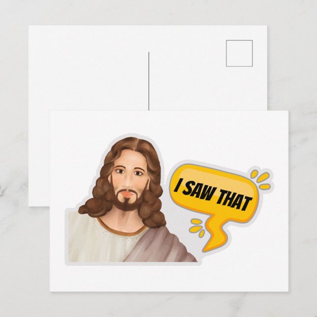 Jesus I Saw That Postcard (Front/Back)