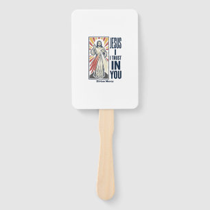 Jesus I Trust In You Divine Mercy Shirt Design_1 Hand Fan