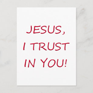 Jesus I trust in you Postcard