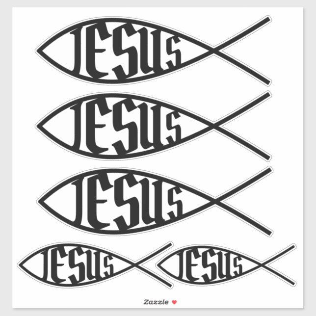 Jesus Ichthus Fish Christianity Symbol (Sheet)