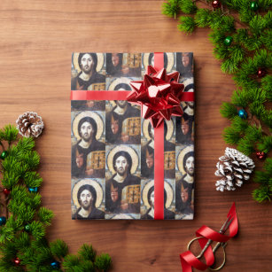 Jesus Icon Catholic Wrapping Paper