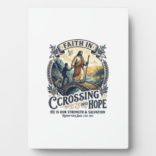 Jesus Immigration Starting Over Courage Shirt Chri Plaque