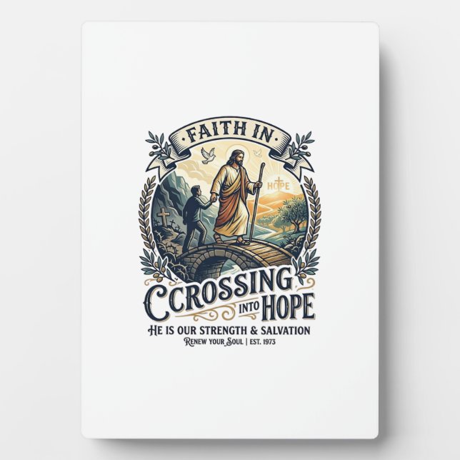 Jesus Immigration Starting Over Courage Shirt Chri Plaque (Front)
