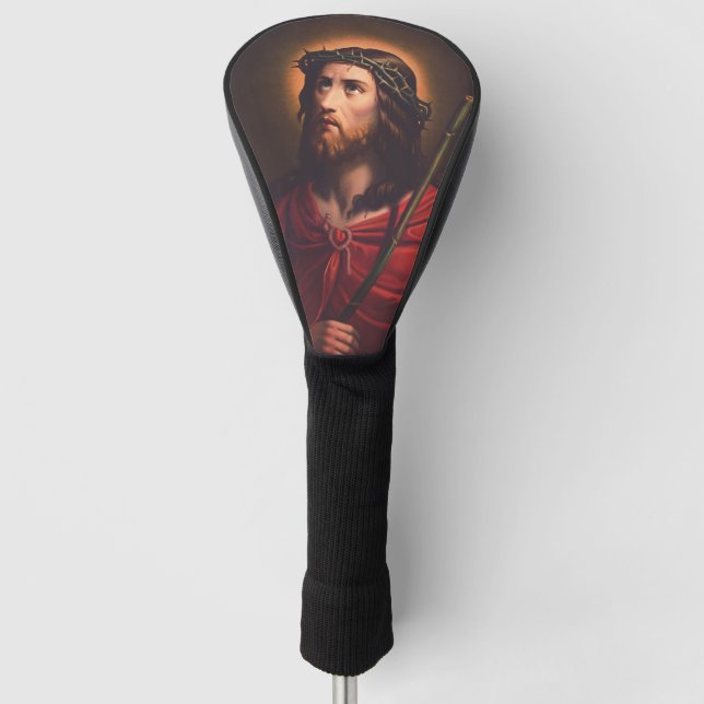 Jesus in Crown of thorns Golf Head Cover (Front)