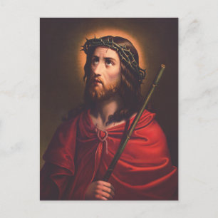 Jesus in Crown of thorns Postcard