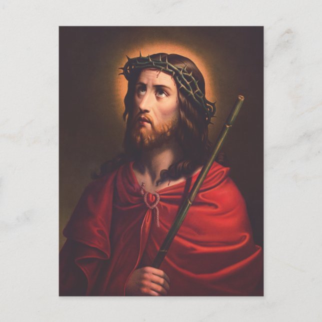 Jesus in Crown of thorns Postcard (Front)