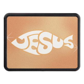 "Jesus" in Fish Shape Christian Trailer Hitch Cover