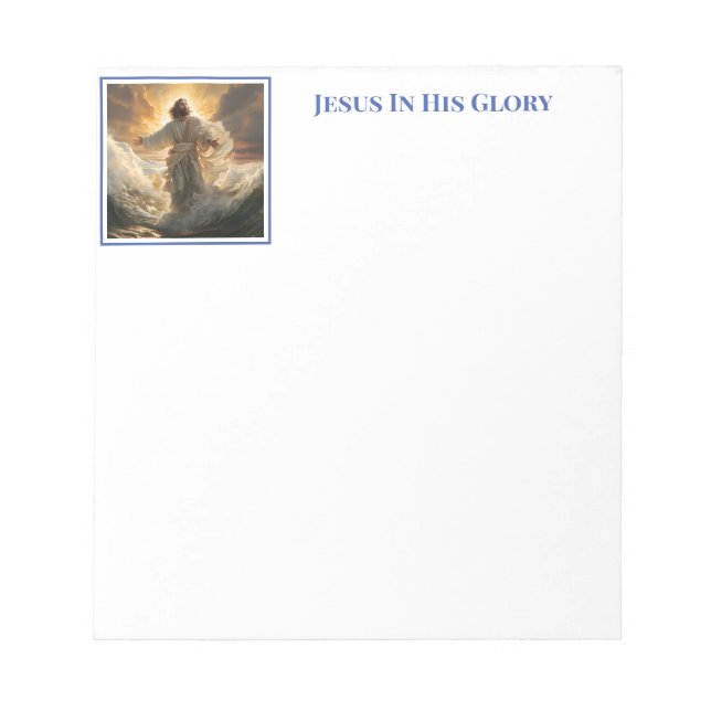 Jesus In Glory Notepad (Front)