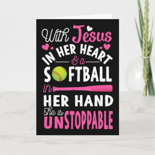 Jesus In Her Heart Softll Hand Funny Pitcher Gift Card