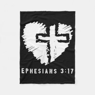 Jesus In My Heart Subtle Christian Minimal Religio Fleece Blanket