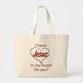 Jesus in my Heart tote bag