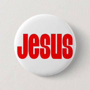Jesus in Red 2 Inch Round Button