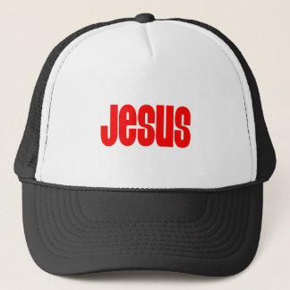Jesus in Red Trucker Hat