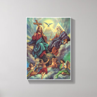Jesus in Sky Canvas Print